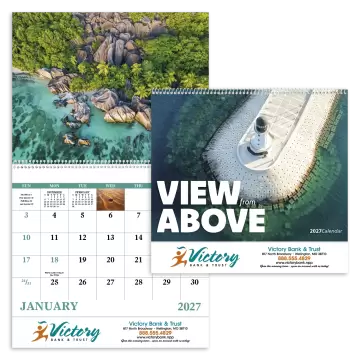 View From Above Wall Calendar - Spiral